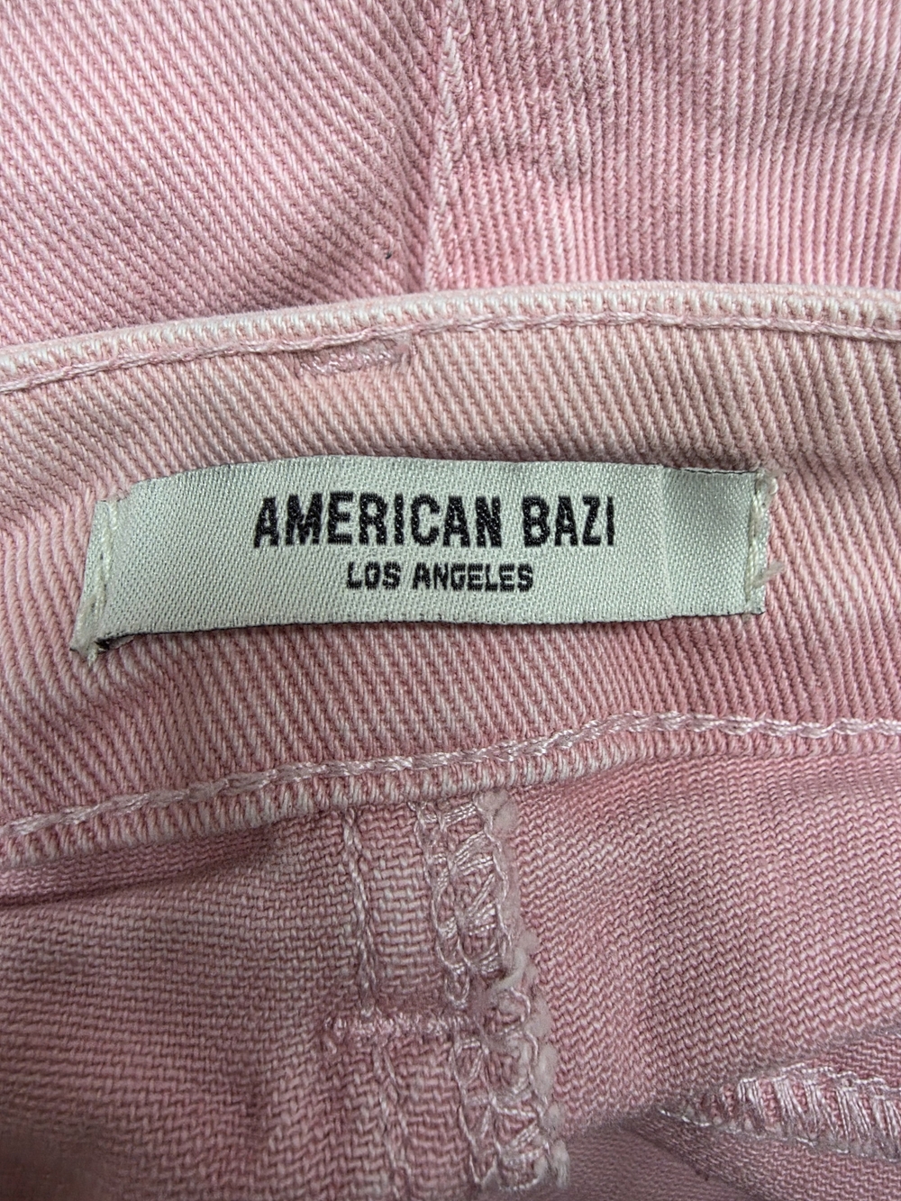 American Bazi Pink Fringed Denim Shorts - Picture 4 of 6